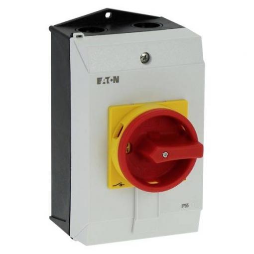 Eaton P1-40/I2H/SVB spínač ZAP/VYP s nouzovým vypínačem, zablokovatelný 40 A 690 V 1 x 90 ° šedá, černá, červená, žlutá 1 ks