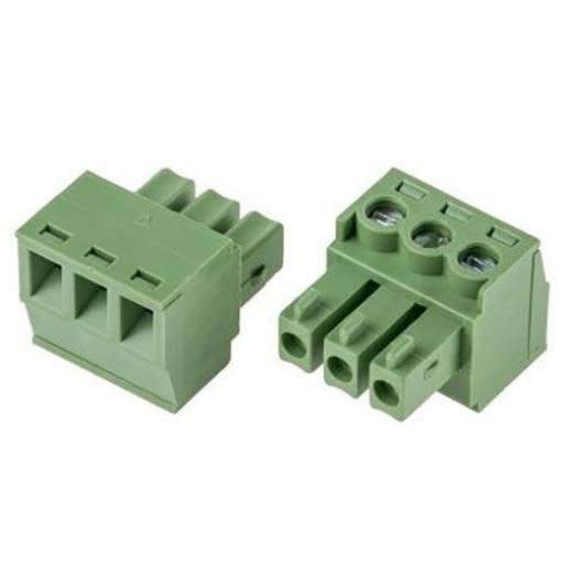 Svorkovnice násuvná 3P- část se svorkami, KF2EDGK-3P, RM=3,81mm