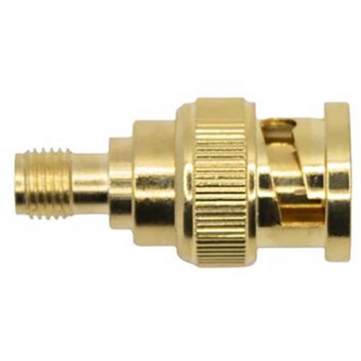 Mueller Electric BU-P4289 adaptérový konektor, BNC zástrčka - SMA zásuvka, mosaz