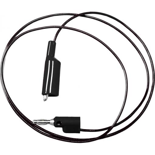 Mueller Electric BU-2030-A-36-0 měřicí kabel banánková zástrčka 4 mm krokosvorky 0.9 m černá 1 ks