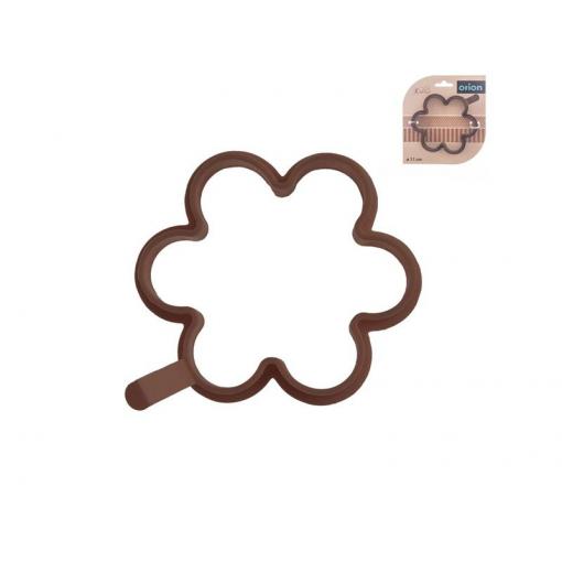 Forma na pečení lívanců/volských ok ORION Květ 11cm Brown