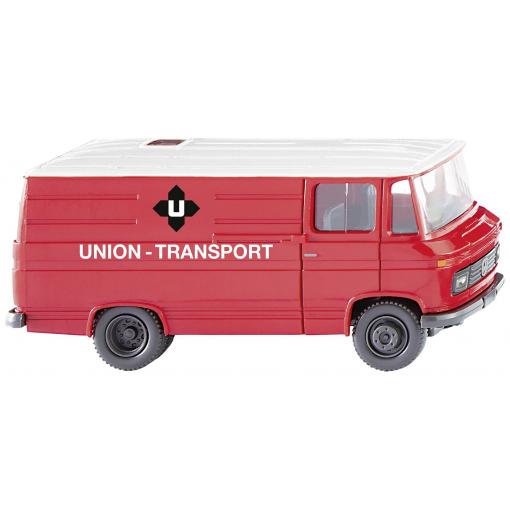 Wiking 0270 03 H0 model nákladního vozidla Mercedes Benz Skříňový vozík L 406 Union Transport