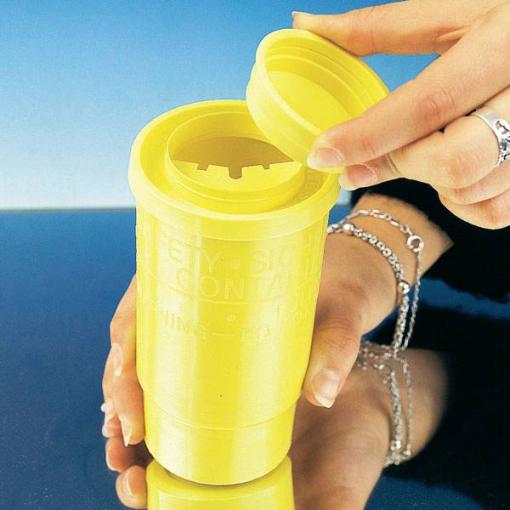NetPeppers NP-FIBER-DISCCONT Likvidační nádoba na zbytky sklolaminátu žlutá 1 ks