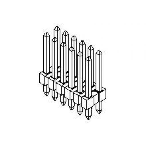 Molex vestavná pinová lišta (standardní) 702871003, 1 ks Bulk