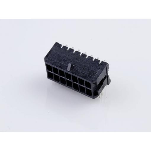 Molex vestavná pinová lišta (standardní) 14, rozteč 3 mm, 430451422, 1 ks Tray
