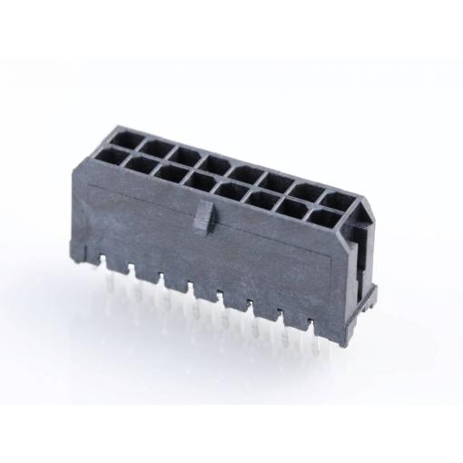 Molex vestavná pinová lišta (standardní) 16, rozteč 3 mm, 430451624, 1 ks Tray