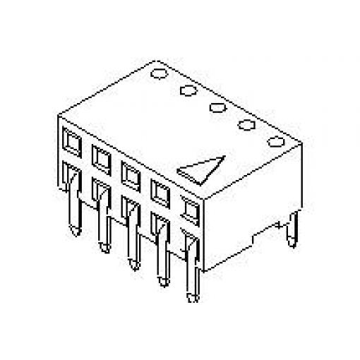 Molex vestavná zásuvková lišta (standardní) 901522310, 1 ks Tube