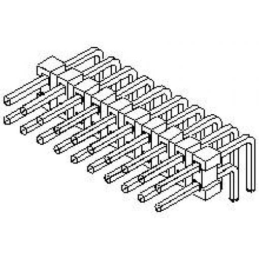 Molex vestavná pinová lišta (standardní) 717640004, 1 ks Bulk