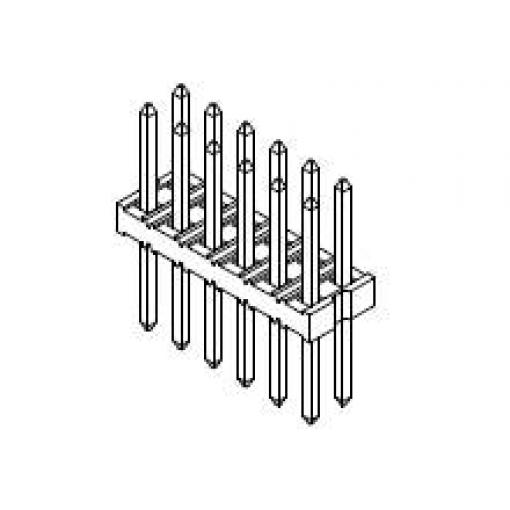 Molex vestavná pinová lišta (standardní) 877584616, 1 ks Tray