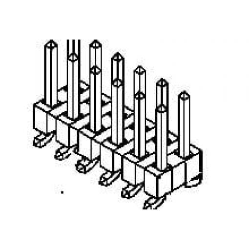 Molex vestavná pinová lišta (standardní) 877590614, 84 ks Tube