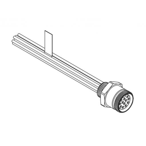 Molex upravený zástrčkový konektor pro senzory - aktory, 1300150074, 1 ks
