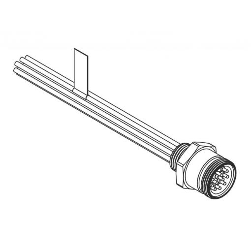 Molex upravený zástrčkový konektor pro senzory - aktory, 1300150044, 1 ks