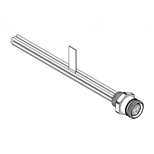 Molex upravený zástrčkový konektor pro senzory - aktory, 1300140049, 1 ks