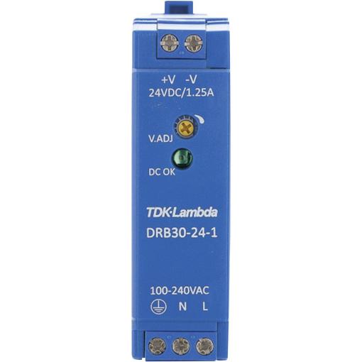 TDK-Lambda DRB30-24-1 síťový zdroj na DIN lištu, 24 V/DC, 1.25 A, 30 W, výstupy 1 x
