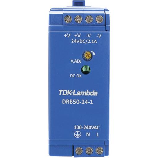 TDK-Lambda DRB50-24-1 síťový zdroj na DIN lištu  24 V/DC 2.1 A 50.4 W 1 x