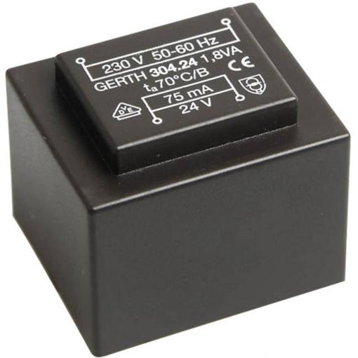 Gerth PT303602 transformátor do DPS 1 x 230 V 2 x 18 V/AC 1.80 VA 50 mA