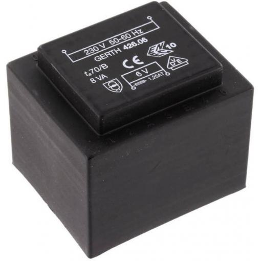 Gerth PTF421801 transformátor do DPS 1 x 230 V 1 x 18 V/AC 8 VA 444 mA