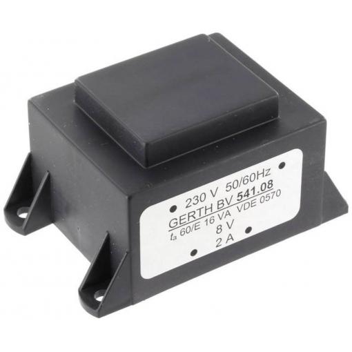 Gerth PTA542401 transformátor do DPS 1 x 230 V 1 x 24 V/AC 16 VA 666 mA
