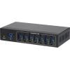 Renkforce RF-3513012 USB Hub 7 portů USB-A USB 3.0 5 GBit/s pro průmyslové použití, pro montáž na zeď černá