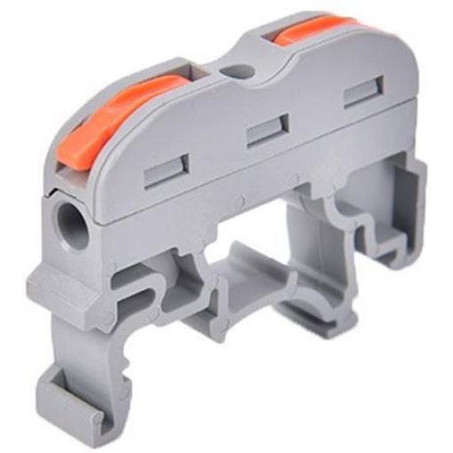 Rychlospojka bezšroubová PCT-211D, 0,5–4 mm², DIN lišta