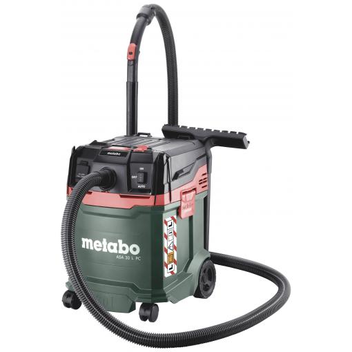 Metabo ASA 30 L PC 602086000 mokrý/suchý vysavač Jednodílná sada 1200 W 30 l prachová třída L certifikováno , antistatický