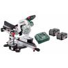 Metabo 614216920 akumulátorová kapovací pila , akumulátor, vč. nabíječky, průměr listu 216 mm, uchycení 30 mm