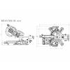 Metabo 614216920 akumulátorová kapovací pila , akumulátor, vč. nabíječky, průměr listu 216 mm, uchycení 30 mm