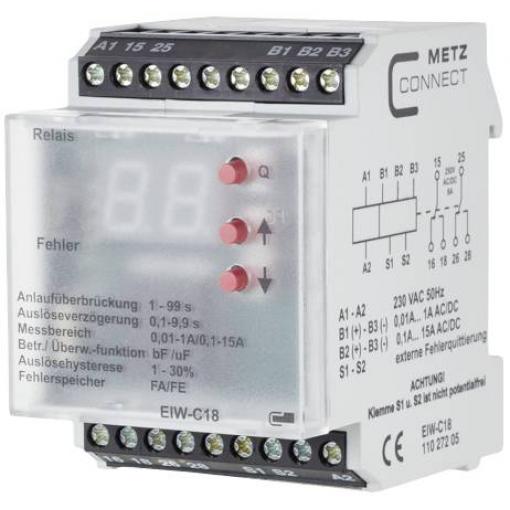 monitorovací relé 230 V/AC (max) 2 přepínací kontakty Metz Connect 11027205 1 ks