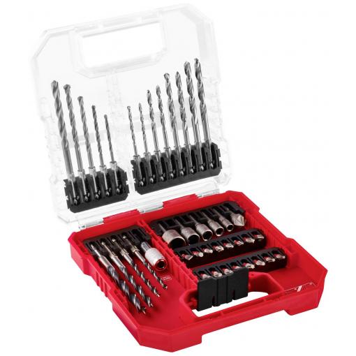 Einhell 109053 40dílná sada bitů a vrtáků kov, kámen, beton, dřevo, zdivo 3 mm, 4 mm, 5 mm, 6 mm, 8 mm