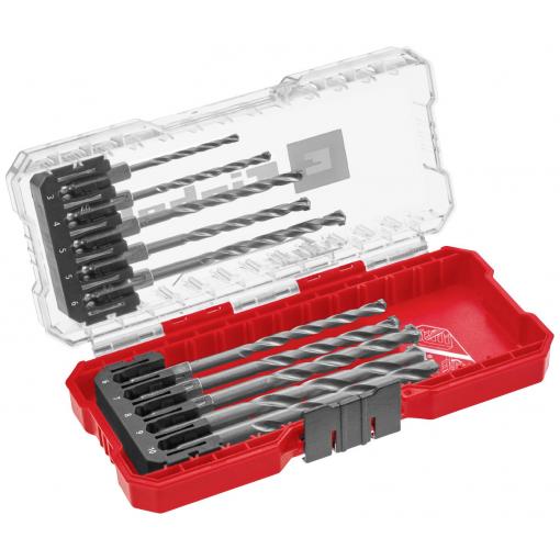 Einhell 108743 nástrojová ocel sada spirálového vrtáku na kámen 10dílná 3 mm, 4 mm, 5 mm, 6 mm, 7 mm, 8 mm, 9 mm, 10 mm 1 sada