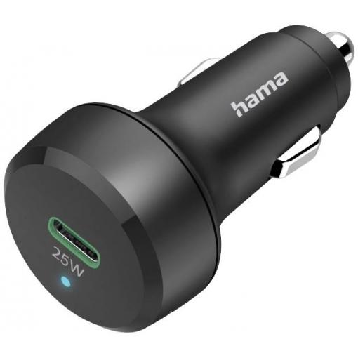 Hama USB nabíječka, 1x USB-C®, 25.00 W, Dodávka energie, černá
