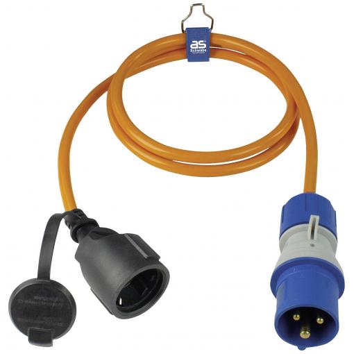 AS Schwabe 62435 Campingový CEE adaptérový kabel, 16 A, 3pólový, 1 ks