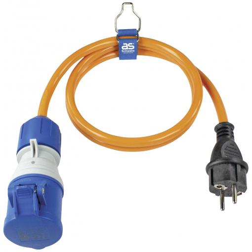 AS Schwabe H07BQ-F 3G2,5 62434 Adaptérový CEE kabel, 16 A, 3pólový, 1 ks