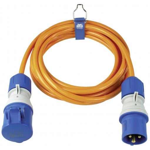 AS Schwabe 62431 napájecí prodlužovací kabel, 16 A, oranžová, 5 m