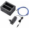 Renkforce RF-5576398 USB 3.2 (Gen 1x1) SATA 2 porty dokovací stanice pro pevný disk 2.5 palec, 3.5 palec s funkcí klonování, s funkcí mazání