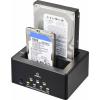 Renkforce RF-5576398 USB 3.2 (Gen 1x1) SATA 2 porty dokovací stanice pro pevný disk 2.5 palec, 3.5 palec s funkcí klonování, s funkcí mazání