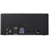 Renkforce RF-5576398 USB 3.2 (Gen 1x1) SATA 2 porty dokovací stanice pro pevný disk 2.5 palec, 3.5 palec s funkcí klonování, s funkcí mazání