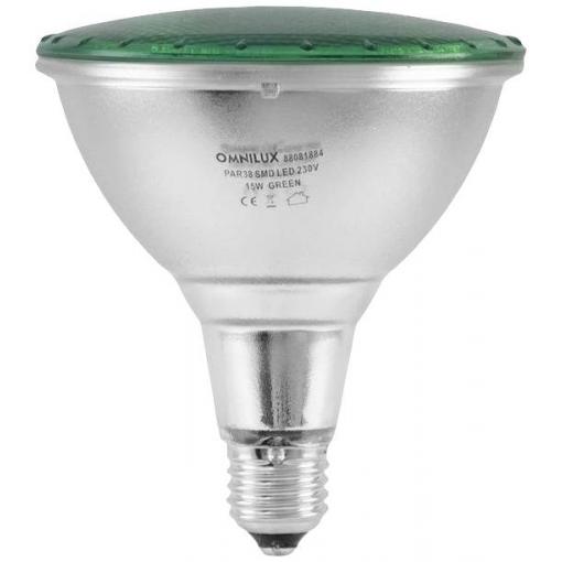 Omnilux 88081884 LED E27 15 W zelená (Ø x d) 121 mm x 135 mm 1 ks