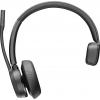 HP Poly VOYAGER 4310 UC Headset otevřená (On Ear) Bluetooth® mono černá Redukce šumu mikrofonu, Potlačení hluku Vypnutí zvuku mikrofonu telefon