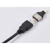 SpeaKa Professional SP-11302016 HDMI adaptér [1x micro HDMI zástrčka D - 1x HDMI zásuvka] černá, stříbrná UHD 8K @ 60 Hz, UHD 4K @ 120 Hz
