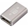 SpeaKa Professional SP-11301992 HDMI adaptér [1x HDMI zásuvka - 1x HDMI zásuvka] šedá UHD 8K @ 60 Hz, UHD 4K @ 120 Hz hliníková zástrčka