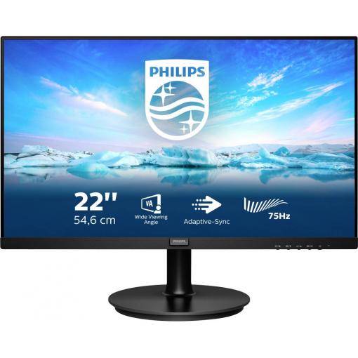 Philips V-Line 222V8LA/00 LCD monitor 54.6 cm (21.5 palec)1920 x 1080 Pixel, 16:9, 4 ms, VA LCD