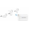 VOLTCRAFT UC-3ACX004 cestovní nabíječka, GaN, s adaptérem pro Evropu, s britským adaptérem, s americkým adaptérem, s australským adaptérem, 1x USB A , 2x