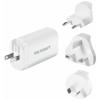 VOLTCRAFT UC-3ACX004 cestovní nabíječka, GaN, s adaptérem pro Evropu, s britským adaptérem, s americkým adaptérem, s australským adaptérem, 1x USB A , 2x