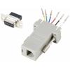 TRU COMPONENTS D-SUB adaptér D-SUB zástrčka 9pólová - RJ12 zásuvka 1 ks