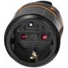 Sygonix SY-5597566 zásuvka plast Zajistitelný 250 V/AC černá, oranžová