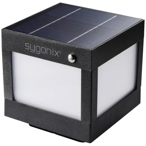 Sygonix SY-5593808 venkovní solární nástěnné osvětlení SMD LED pevně vestavěné LED 3 W černá