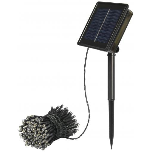 Sygonix SY-5596928 solární světelný řetěz LED černá, standardní zelená (hedvábně matná)