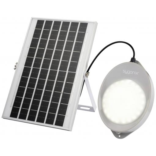 Sygonix SY-5596934 venkovní solární nástěnné osvětlení s PIR senzorem LED 10 W šedá