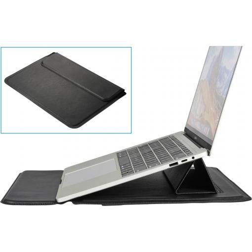Renkforce obal na notebooky Max. velikost: 34,5 cm (13,6) černá Integrovaný stojan na notebook